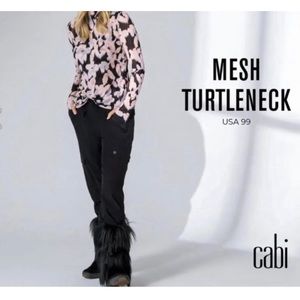 NWT Cabi Mesh Turtleeck